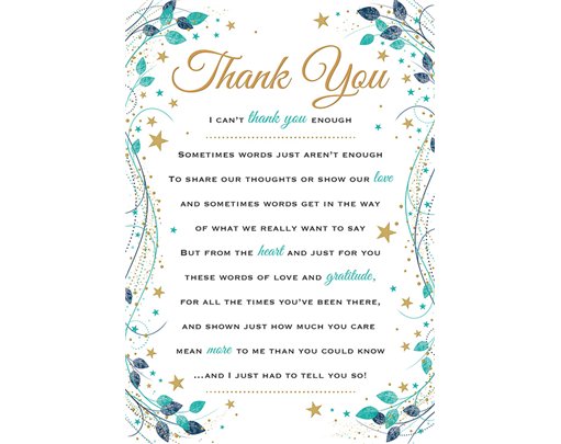C75 THANK YOU HEARTFELT WISHES 6S