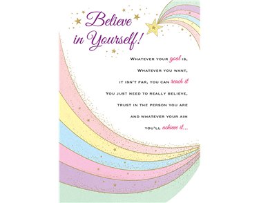 C75 BELIEVE IN YOURSELF HEARTFELT WISHES 6S