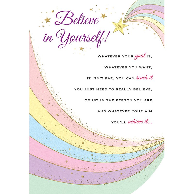 C75 BELIEVE IN YOURSELF HEARTFELT WISHES 6S