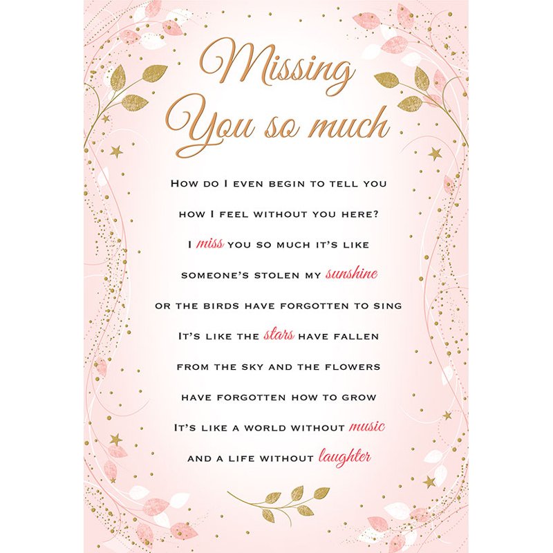 C75 MISSING YOU HEARTFELT WISHES 6S