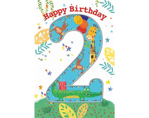 C50 BOYS 2ND BIRTHDAY WORDPLAY  6S