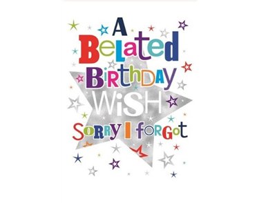 C50 BELATED BIRTHDAY WORDPLAY  6S