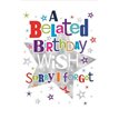 C50 BELATED BIRTHDAY WORDPLAY  6S