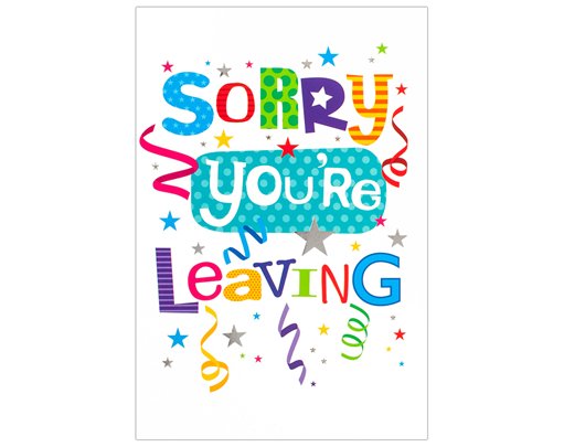 C50 SORRY YOURE LEAVING WORDPLAY 6S