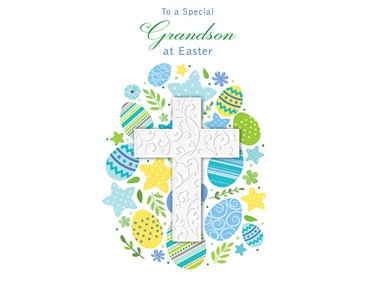8x6in GRANDSON EASTER (UNWRAPPED) 6S