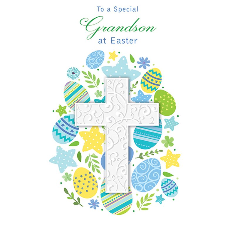8x6in GRANDSON EASTER (UNWRAPPED) 6S