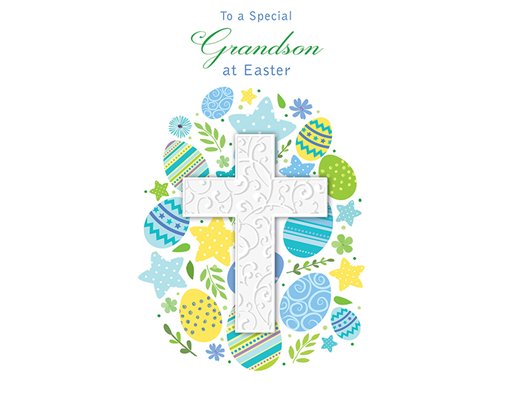 8x6in GRANDSON EASTER (UNWRAPPED) 6S