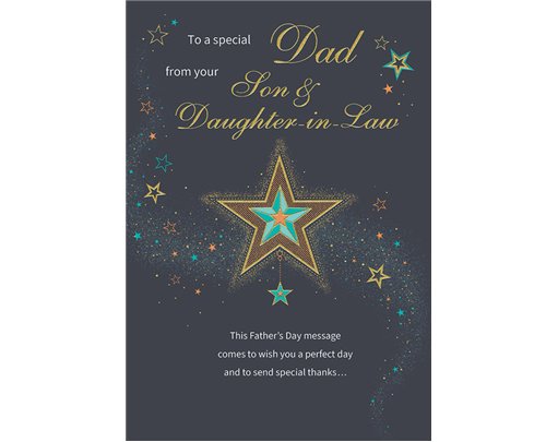 C75 DAD FROM SON & DIL ETERNAL FATHERS DAY 6S