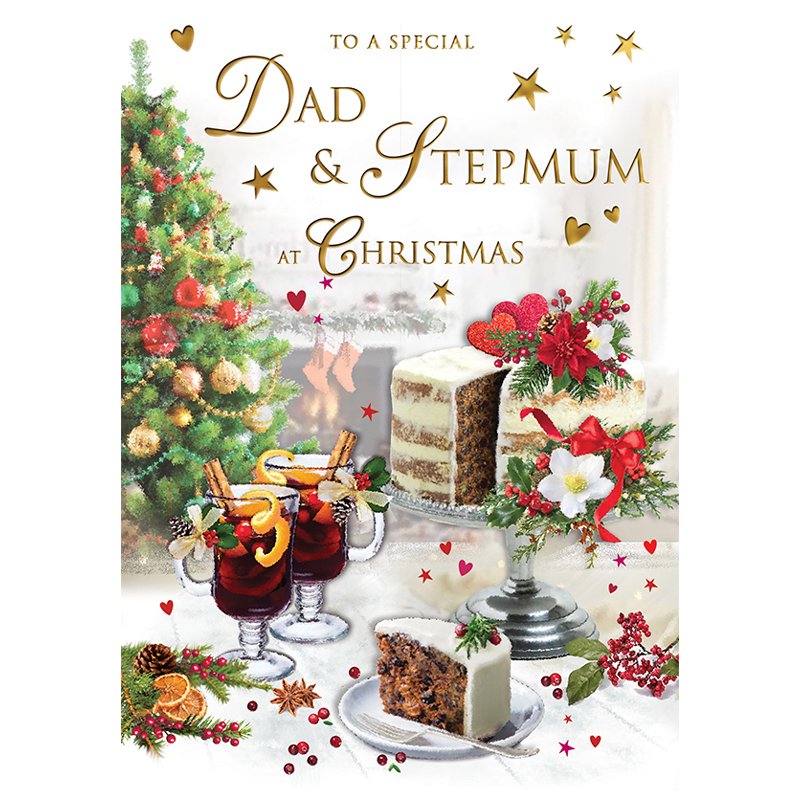 C75 DAD & STEPMUM SPECIAL THOUGHTS XMAS 6S