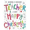 C50 THANK YOU TEACHER DAZZLES XMAS 6S