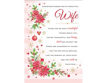 C75 WIFE HEARTFELT WISHES XMAS 6S