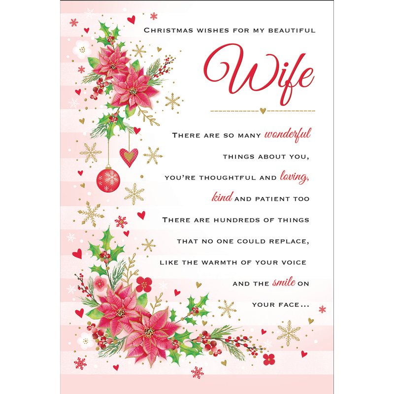 C75 WIFE HEARTFELT WISHES XMAS 6S