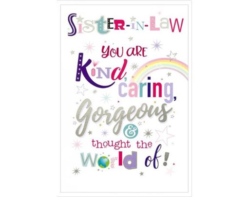 C50 SISTER-IN-LAW WORDPLAY 6S