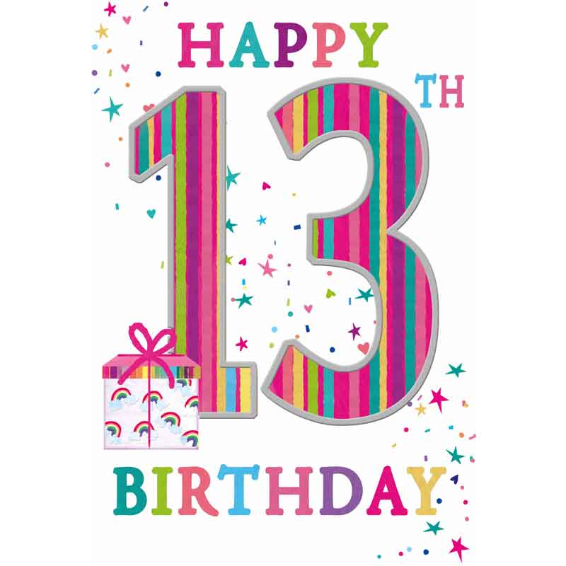 C50 13TH BIRTHDAY GIRL WORDPLAY 6S