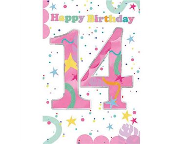 C50 14TH BIRTHDAY GIRL WORDPLAY 6S