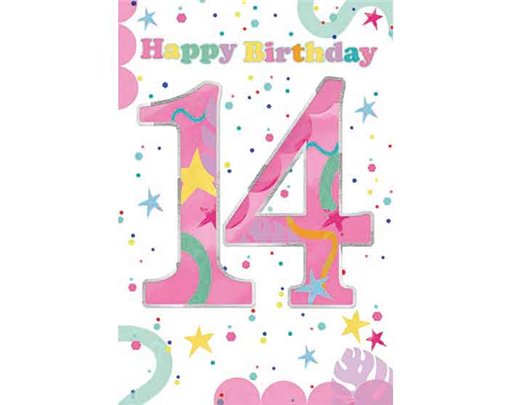 C50 14TH BIRTHDAY GIRL WORDPLAY 6S