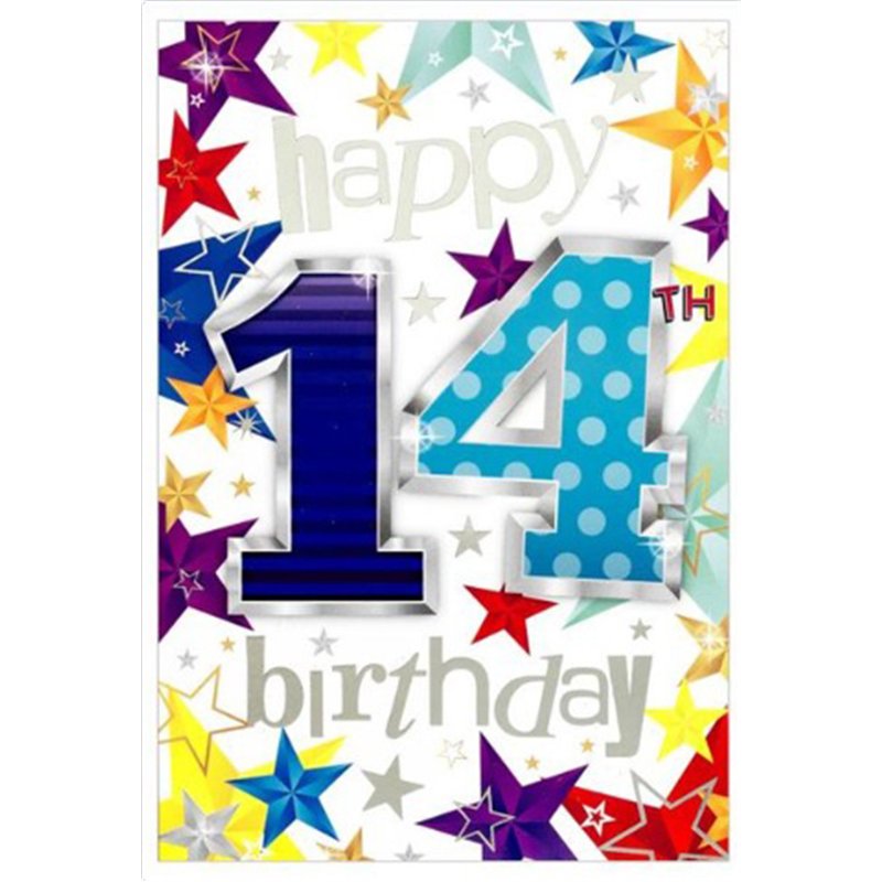 C50 14TH BIRTHDAY BOY WORDPLAY 6S
