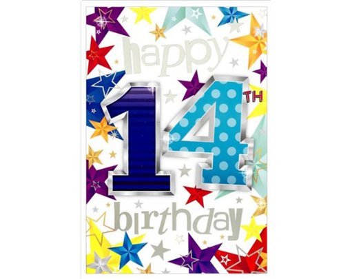 C50 14TH BIRTHDAY BOY WORDPLAY 6S