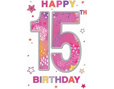 C50 15TH BIRTHDAY GIRL WORDPLAY 6S