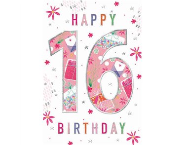 C50 16TH BIRTHDAY GIRL WORDPLAY 6S