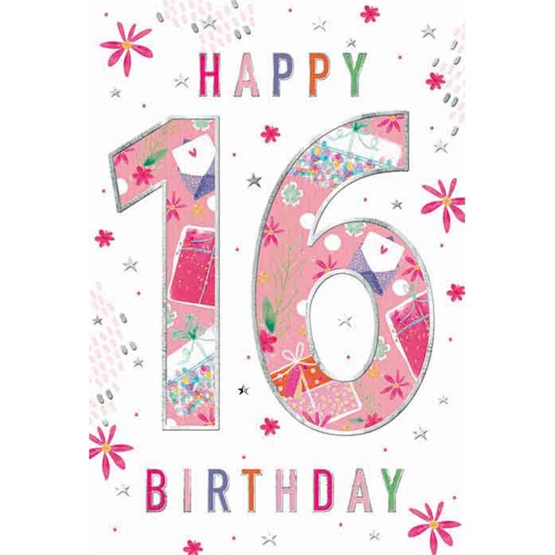 C50 16TH BIRTHDAY GIRL WORDPLAY 6S