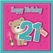 19CM AGE 21 FEMALE SQ BOXED CARD  3S