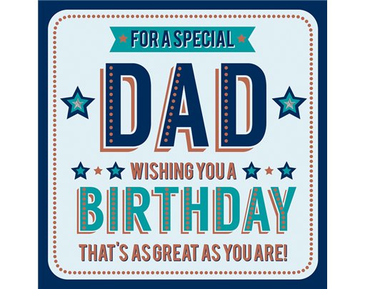 31CM DAD SQ BOXED CARD  3S
