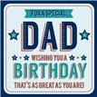 31CM DAD SQ BOXED CARD  3S