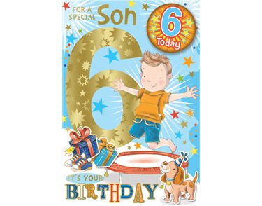 C75 SON AGE 6 BADGED CARD 6S