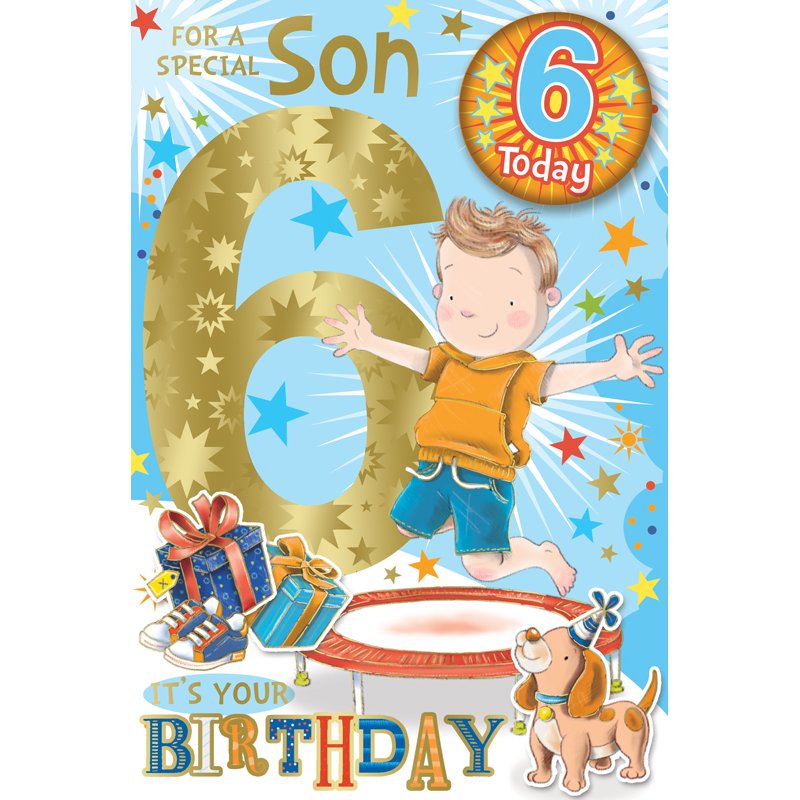 C75 SON AGE 6 BADGED CARD 6S