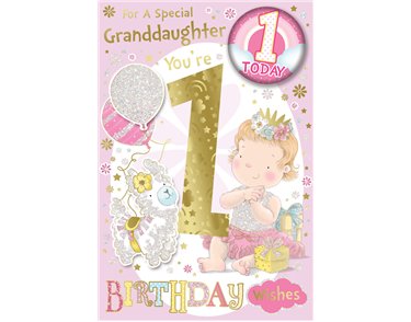 C75 GRANDDAUGHTER AGE 1 BADGED CARD 6S
