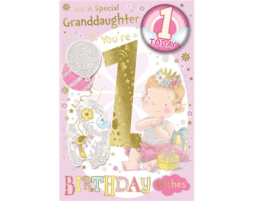 C75 GRANDDAUGHTER AGE 1 BADGED CARD 6S