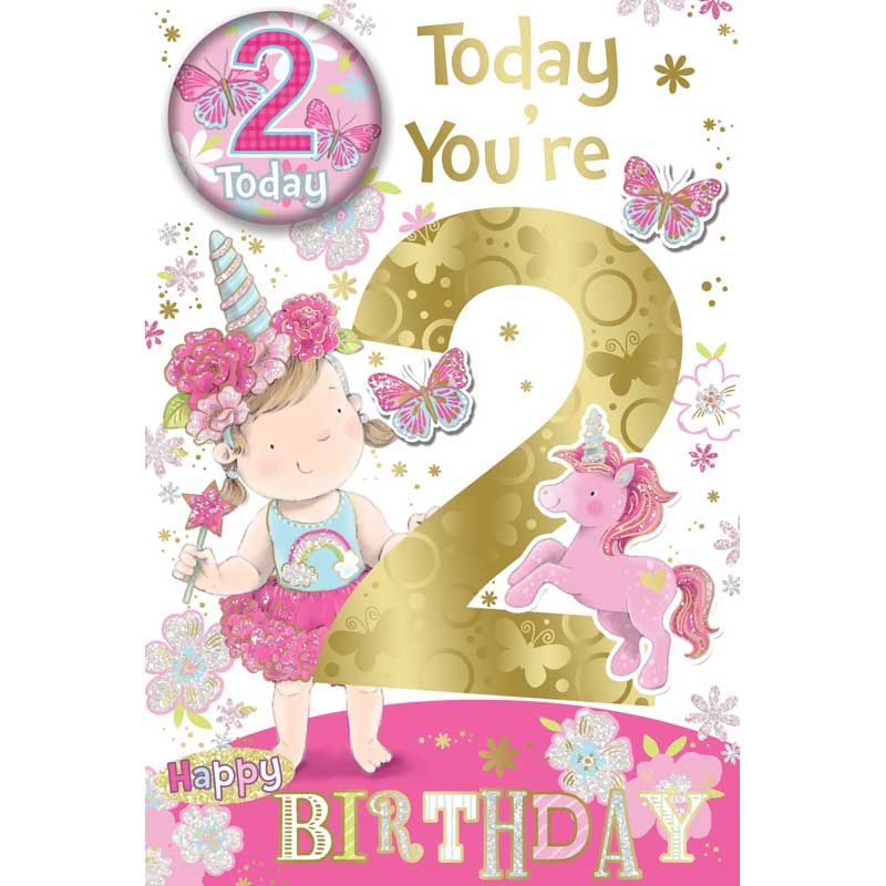 C75 AGE 2 GIRL BADGED CARD 6S