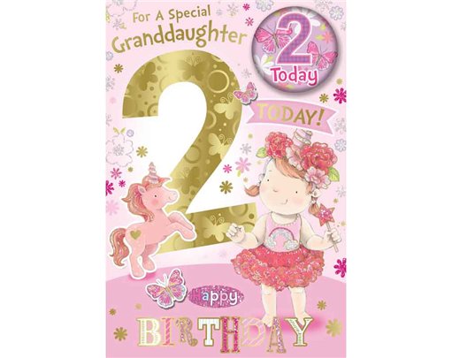 C75 GRANDDAUGHTER AGE 2 BADGED CARD 6S