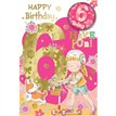 C75 AGE 6 GIRL BADGED CARD 6S