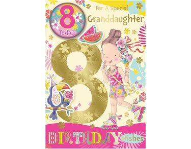C75 GRANDDAUGHTER AGE 8 BADGED CARD 6S
