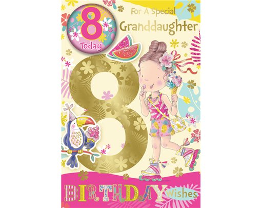 C75 GRANDDAUGHTER AGE 8 BADGED CARD 6S
