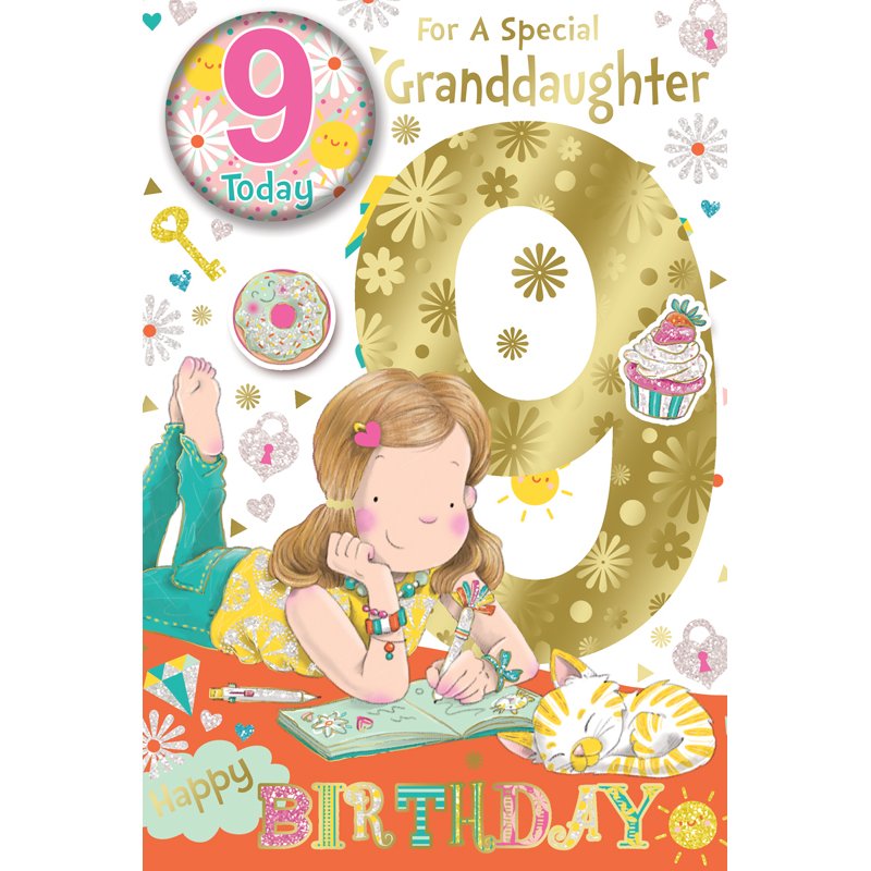 C75 GRANDDAUGHTER AGE 9 BADGED CARD 6S