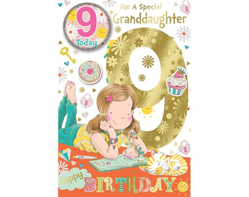 C75 GRANDDAUGHTER AGE 9 BADGED CARD 6S