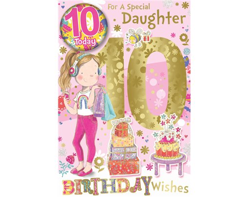 C75 DAUGHTER AGE 10 BADGED CARD 6S