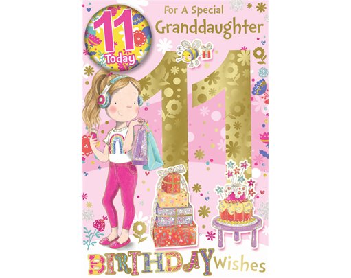 C75 GRANDDAUGHTER AGE 11 BADGED CARD 6S