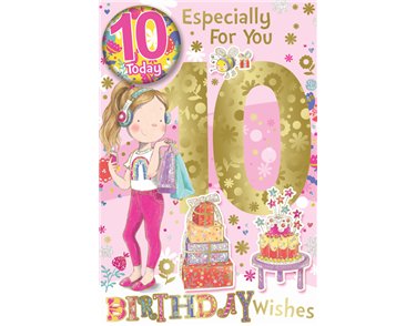 C75 AGE 10 GIRL BADGED CARD 6S