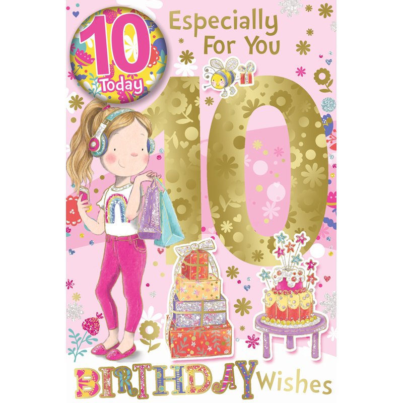 C75 AGE 10 GIRL BADGED CARD 6S