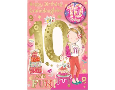 C75 GRANDDAUGHTER AGE 10 BADGED CARD 6S