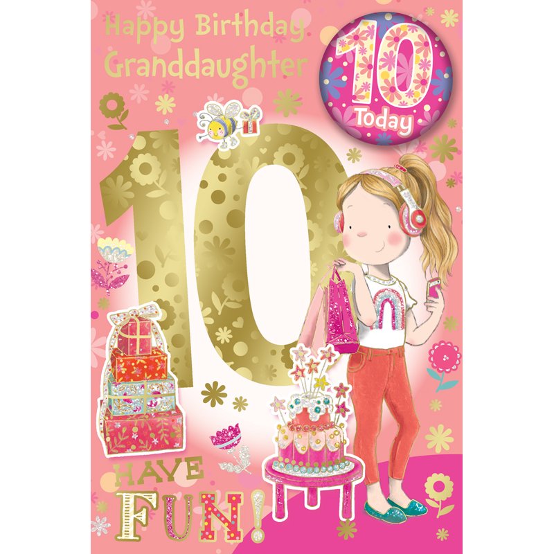 C75 GRANDDAUGHTER AGE 10 BADGED CARD 6S