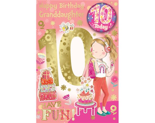 C75 GRANDDAUGHTER AGE 10 BADGED CARD 6S
