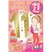 C75 AGE 11 GIRL BADGED CARD 6S