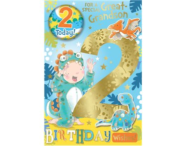 C75 GREAT GRANDSON AGE 2 BADGED CARD 6S