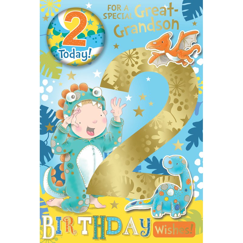 C75 GREAT GRANDSON AGE 2 BADGED CARD 6S