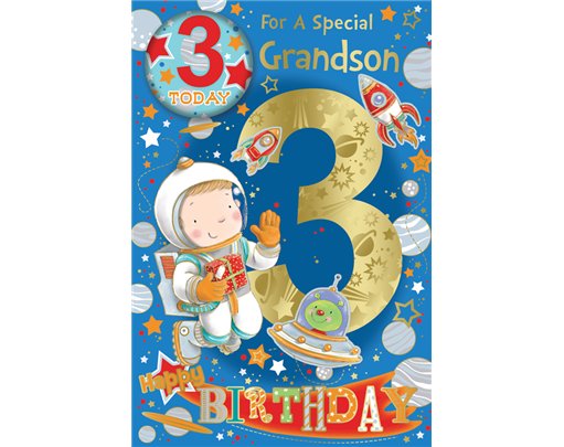 C75 GRANDSON AGE 3 BADGED CARD 6S